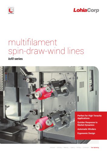 multifilament spin-draw-wind lines