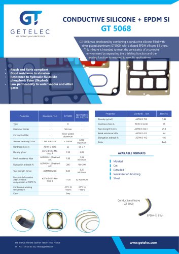 GT5068- conductive silicone + EPDM