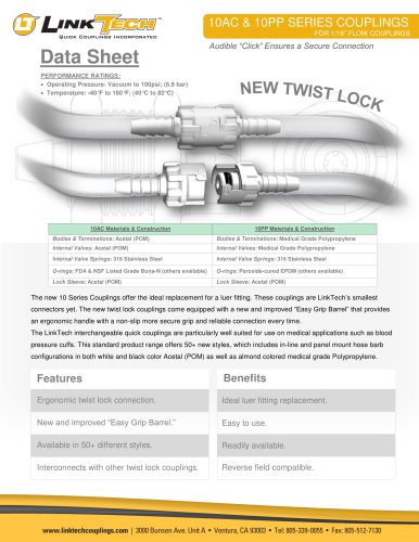 10 AC & 10PP SERIES COUPLINGS