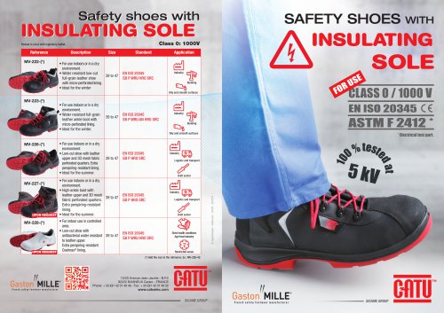 NEW RANGE OF SAFETY SHOES WITH INSULATING SOLE