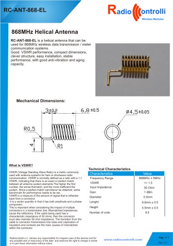 868MHz Helical Antenna