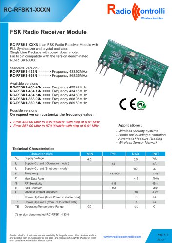 RC-RFSK1-XXXN