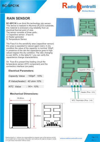 RC-SPC1K   Rain Sensor