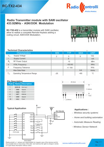 RC-TX2-434