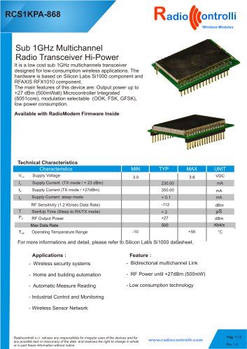 RCS1KPA-868