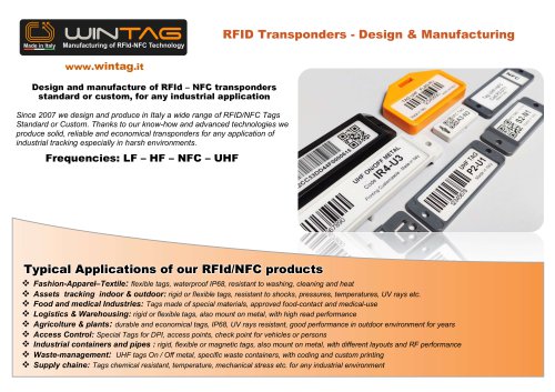 RFID Transponders - Design & Manufacturing