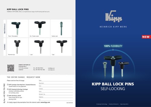 KIPP Ball lock pins