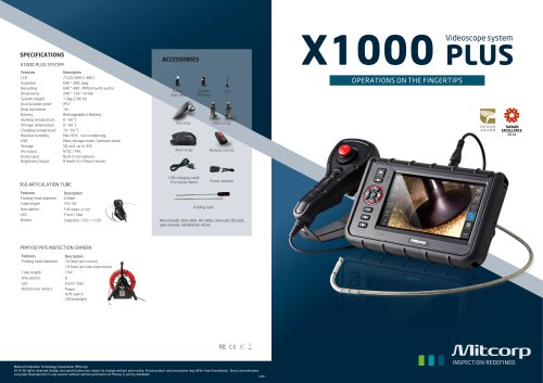 VIDEOSCOPE SYSTEM x1000 plus