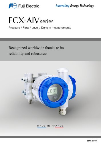 Brochure Pressure transmitters FCX-AIV Séries