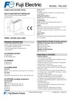 Datasheet temperature controller PSC200