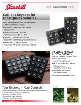 CAN-bus Keypads for Off-Highway Vehicles