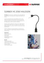 SUNNEX HS 20W HALOGEN