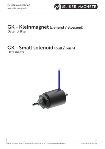 GK - Small Solenoid (push/pull)