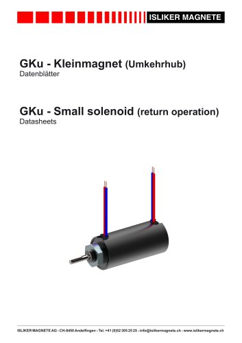 Small solenoid (return operation)