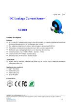 Closed-loop current sensor / DC / leakage current SCD10 Series