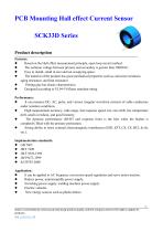 Open-loop Hall effect current sensor / AC / DC, 100..500A | SCK33 series