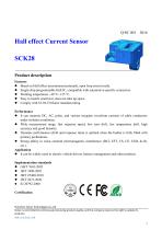 Open-loop Hall effect current sensor / AC / DC, 200..500A | SCK28 series