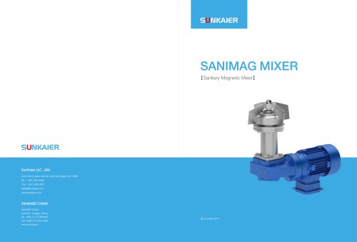 Magnetic mixer/Sanimag Mixer/Application for the hygienic and aseptic