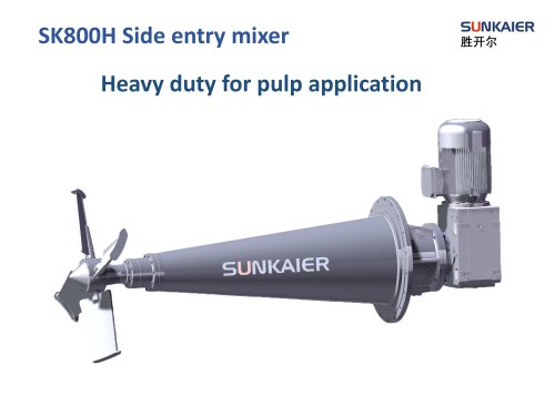 SK800H Side entry mixer