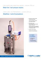 Lab to pilot scale metal-free reactors, «cyclone 250i ac» Metal-free / inert pressure reactors