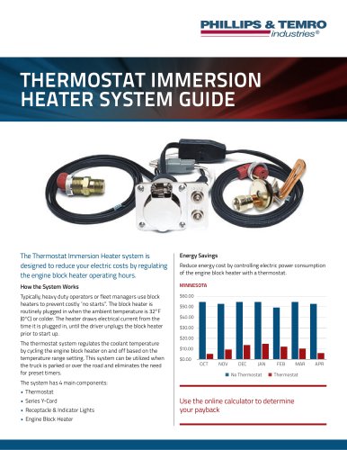 THERMOSTAT IMMERSION HEATER SYSTEM GUIDE