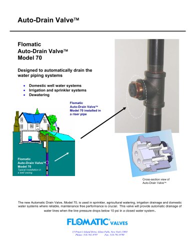 Auto Drain Valve Model 70