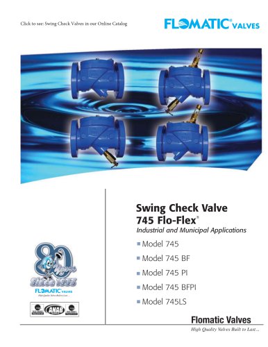 Swing Check Valve 745 Flo-Flex®