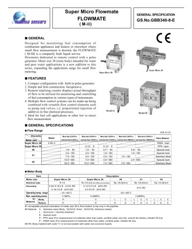 oval gear flow meters