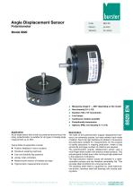 Data Sheet-Angle Displacement Sensor Potentiometer Model 8820