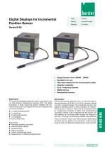 Data Sheet - Digital Displays for Incremental Position Sensor Series 9140