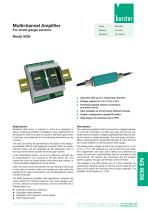 Data sheet - Multichannel Amplifier For strain gauge sensors Model 9236