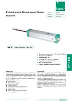 Potentiometric Displacement Sensor Model 8719