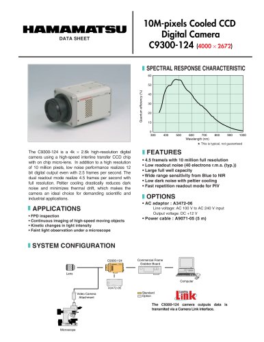 10M-pixels Cooled CCD Digital Camera  C9300-124