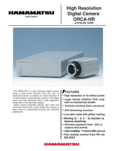 Digital CCD Camera  ORCA-HR