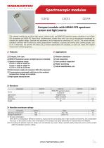 Spectroscopic modules C15712, C15713, C15714