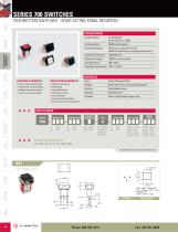 700 Series Snap-Acting, Panel Mount Push Button Switches