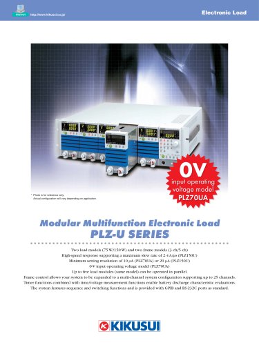 Module Type Electronic Load / PLZ-U Series