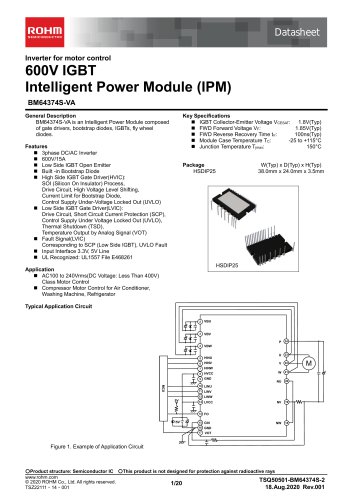 600V IGBT Intelligent Power Module (IPM) BM64374S-VA