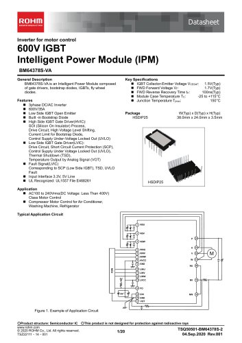 600V IGBT Intelligent Power Module (IPM) BM64378S-VA