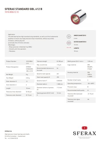 SFERAX STANDARD GBL 612 B