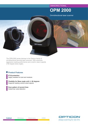  OPM 2000 Omnidirectional laser scanner