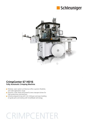 CrimpCenter 67 HD16 Datasheet