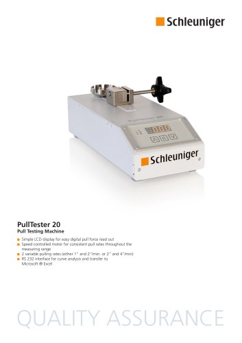 PullTester 20 Datasheet