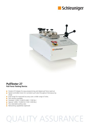 PullTester 27 Datasheet