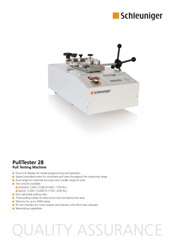 PullTester 28 Datasheet