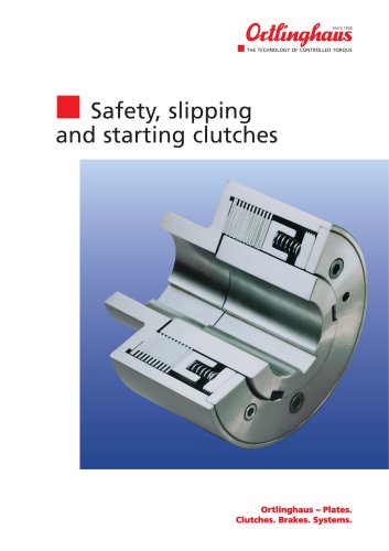 Safety, slipping and starting clutches