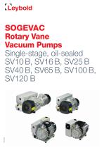 SOGEVAC SV10 B - SV 120 B