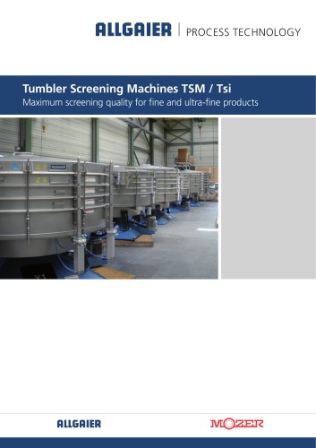 Tumbler Screening Machines TSM / tsi