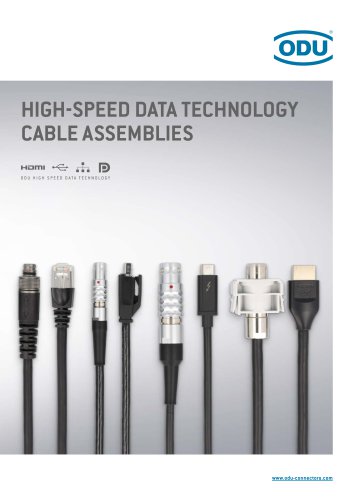 High-Speed Data Technology Cable Assemblies &ndash; Catalog