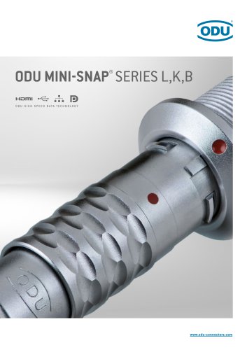 ODU MINI‐SNAP&reg; Series L,K,B &ndash; Catalog